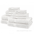Cotton hotel bath towel set custom logo towel